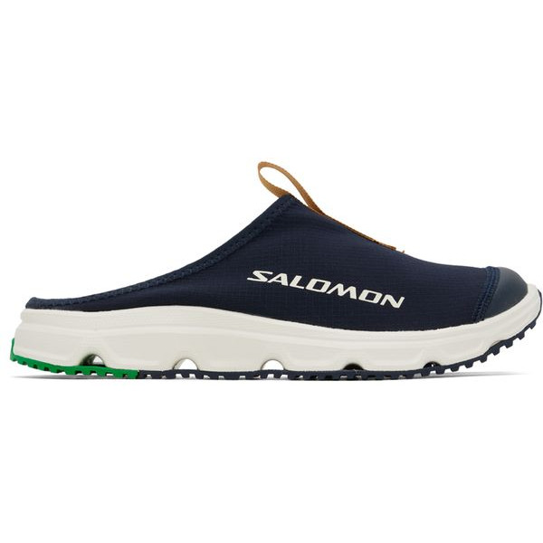 Темно-синие и коричневые шлепанцы RX 3.0 Salomon