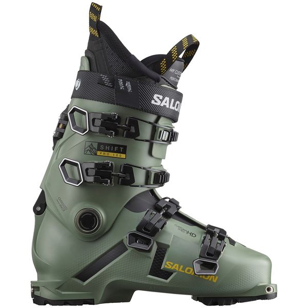 Горнолыжные ботинки Salomon Shift Pro 100 Alpine Touring 2024, зеленый